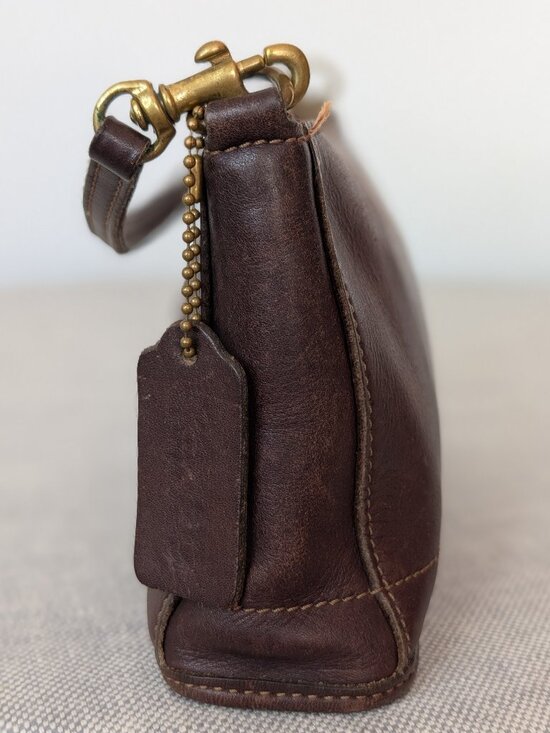 Vintage Coach Bleecker Demi Zip Brown Leather USA Made Style 9311 - Picture 3 of 9